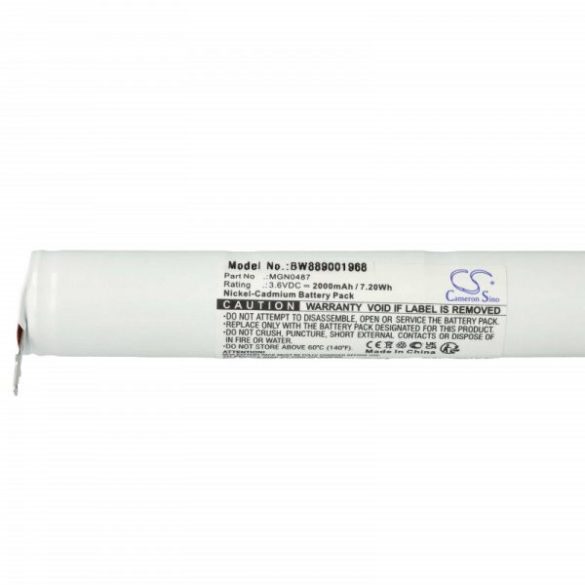Schneider OVA TD110431 - 2000 mAh 3.6 V NiCd - Utángyártott vészvilágítás akku