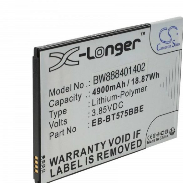 Samsung GH43-05039A, EB-BT575BBE - 4900 mAh 3.85 V Li-polymer - Utángyártott tablet akku
