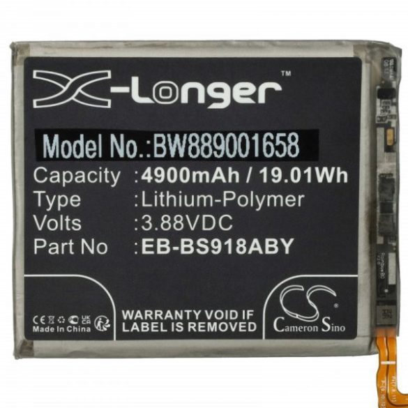 Samsung Galaxy S23 Ultra - 4900 mAh 3.88 V Li-polymer - Utángyártott telefon akku