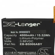   Samsung EB-BS906ABY, GH82-27502A - 4000 mAh 3.88 V Li-polymer - Utángyártott telefon akku