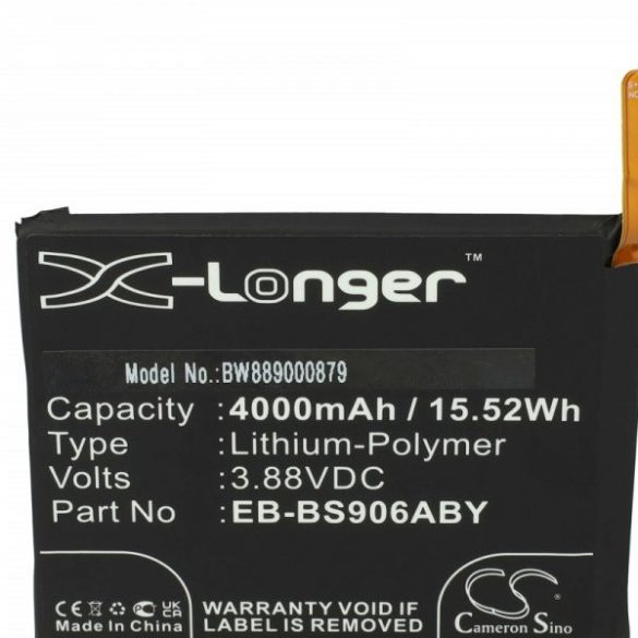 Samsung EB-BS906ABY, GH82-27502A - 4000 mAh 3.88 V Li-polymer - Utángyártott telefon akku