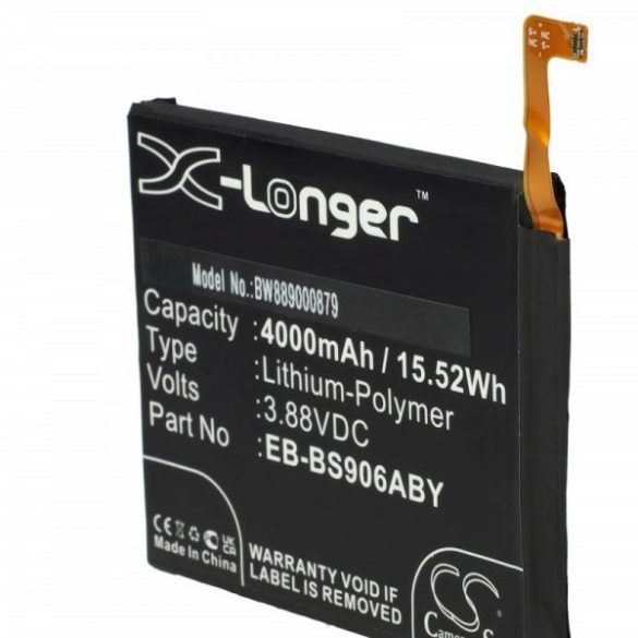 Samsung EB-BS906ABY, GH82-27502A - 4000 mAh 3.88 V Li-polymer - Utángyártott telefon akku