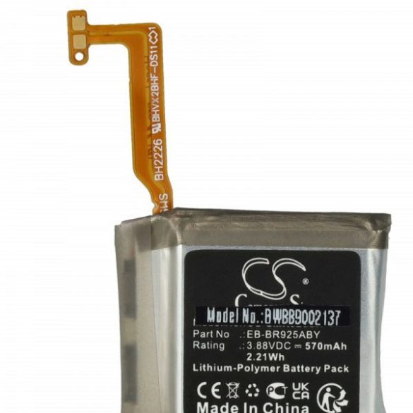 Okosóra - Samsung EB-BR925ABY, GH43-05116A - 570 mAh 3.88 V Li-polymer - utángyártott akku