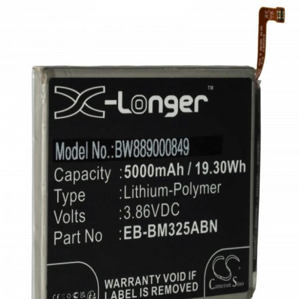Samsung EB-BM325ABN - 5000 mAh 3.86 V Li-polymer - Utángyártott telefon akku