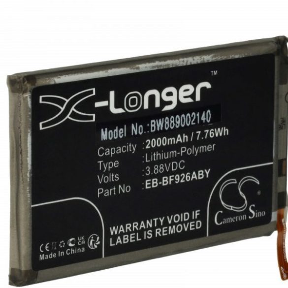 Samsung EB-BF926ABY, EB-BF927ABY - 2000 mAh 3.88 V Li-polymer - Utángyártott telefon akku