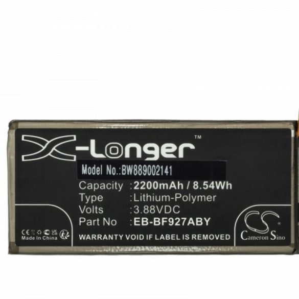 Samsung EB-BF926ABY, EB-BF927ABY - 2200 mAh 3.88 V Li-polymer - Utángyártott telefon akku