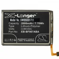   Samsung EB-BF907ABA, GH82-21209A - 2000 mAh 3.85 V Li-polymer - Utángyártott telefon akku