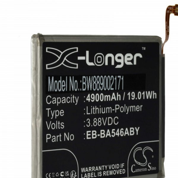 Samsung EB-BA546ABY, GH82-31469A - 4900 mAh 3.88 V Li-polymer - Utángyártott telefon akku