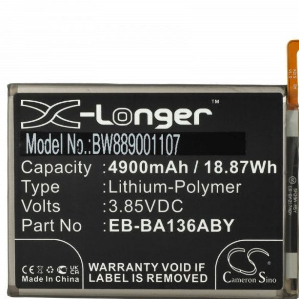 Samsung Galaxy A13 - 4900 mAh 3.85 V Li-polymer - Utángyártott telefon akku