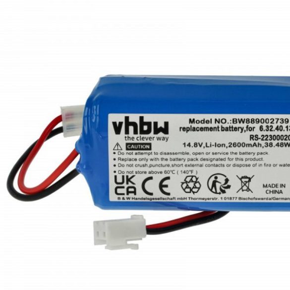 Rowenta RS-2230002091 for Tefal 2600mAh, 14.8V, Li-Ion - Utángyártott porszívó akku