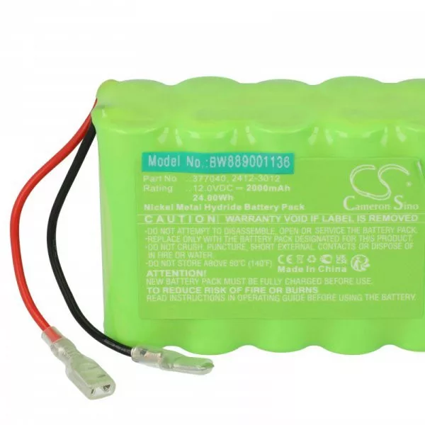   Elektromos sötétítő Roto 2412-3012, 377040 - 2000 mAh 12 V NiMH - utángyártott akku