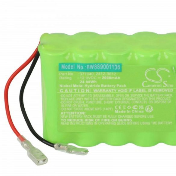 Elektromos sötétítő Roto 2412-3012, 377040 - 2000 mAh 12 V NiMH - utángyártott akku