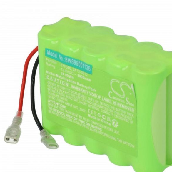 Elektromos sötétítő Roto 2412-3012, 377040 - 2000 mAh 12 V NiMH - utángyártott akku