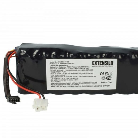 Fűnyíró Robomow MRK6105A - 6000 mAh 25.6 V Li-Ion - Utángyártott akku