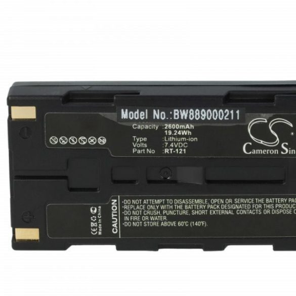 Egészségügyi eszköz - Righton RT-121 - 2600 mAh 7.4 V Li-Ion - Utángyártott akku