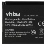 DAB Radio Pure ChargePAK F1, F1 - 12000 mAh 3.7 V Li-Ion - Utángyártott akku - VHBW