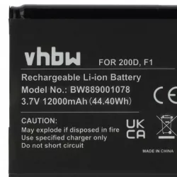   DAB Radio Pure ChargePAK F1, F1 - 12000 mAh 3.7 V Li-Ion - Utángyártott akku