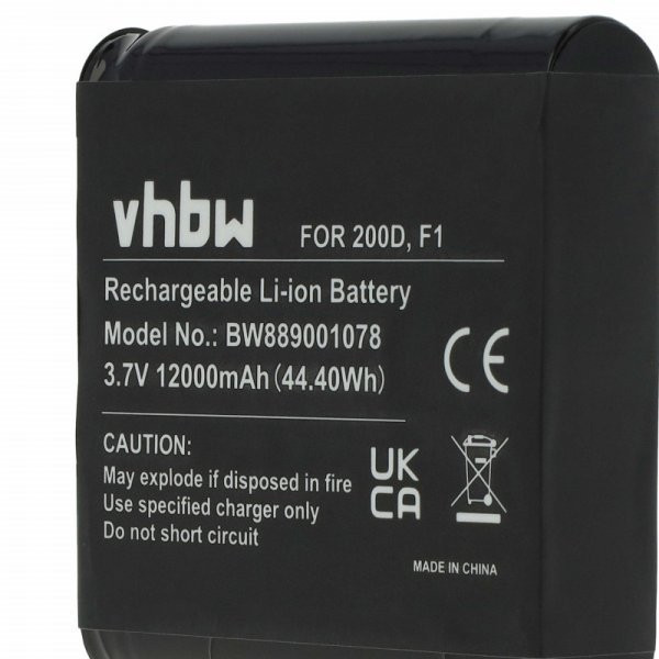 DAB Radio Pure ChargePAK F1, F1 - 12000 mAh 3.7 V Li-Ion - Utángyártott akku