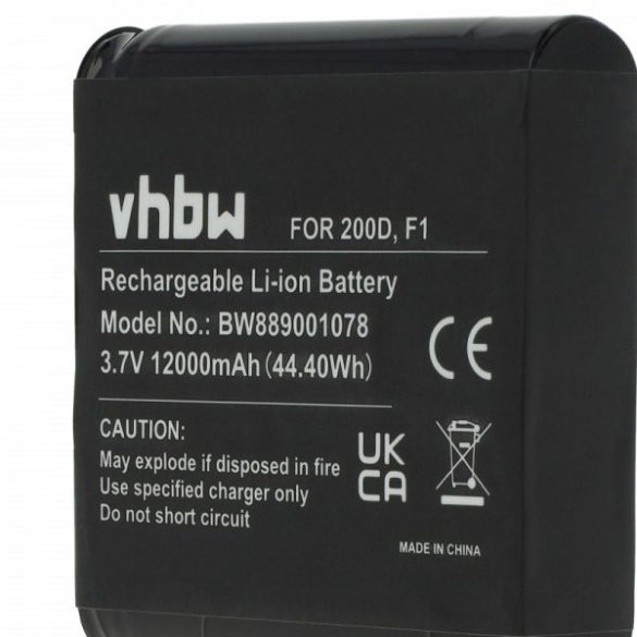 DAB Radio Pure ChargePAK F1, F1 - 12000 mAh 3.7 V Li-Ion - Utángyártott akku