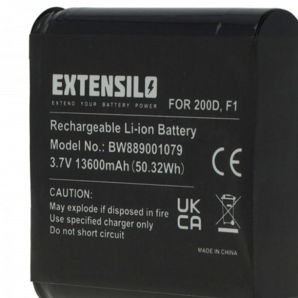 DAB Radio Pure ChargePAK F1, F1 - 13600 mAh 3.7 V Li-Ion - Utángyártott akku