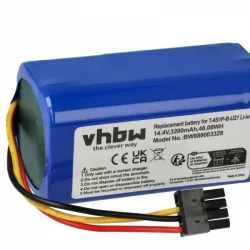   Proscenic T-4S1P-B-U21, INR18650-M30-4S1P for Proscenic 3200mAh, 14.4V, Li-Ion - Utángyártott porszívó akku - VHBW