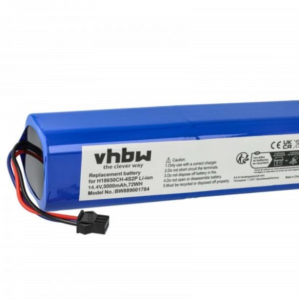Proscenic NR18650 M26-4S2P, H18650CH-4S2P for Tefal 5000mAh, 14.4V, Li-Ion - Utángyártott porszívó akku