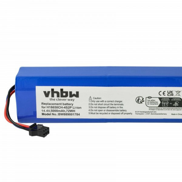 Proscenic NR18650 M26-4S2P, H18650CH-4S2P for Tefal 5000mAh, 14.4V, Li-Ion - Utángyártott porszívó akku