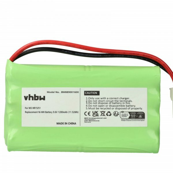   Elektromos tolóajtó vezérlő Polargos S1512 - 1200 mAh 9.6 V NiMH - utángyártott akku