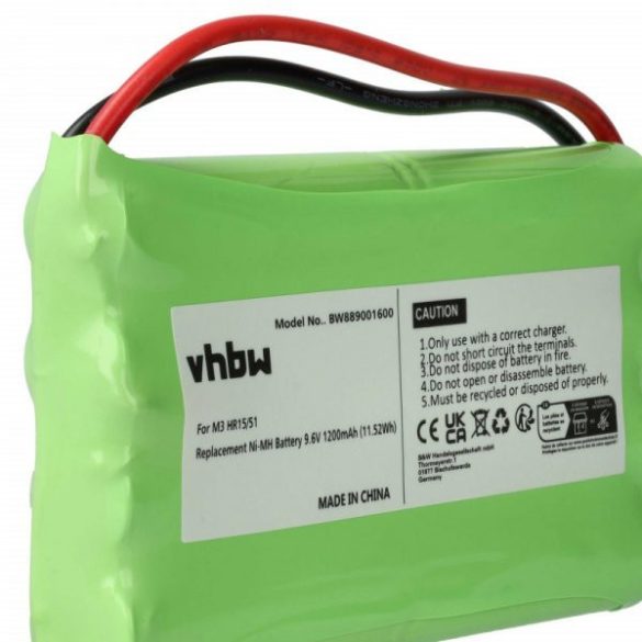 Elektromos tolóajtó vezérlő Polargos S1512 - 1200 mAh 9.6 V NiMH - utángyártott akku