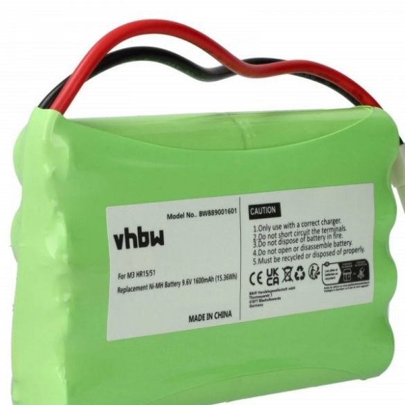 Elektromos tolóajtó vezérlő Polargos S1512 - 1600 mAh 9.6 V NiMH - utángyártott akku