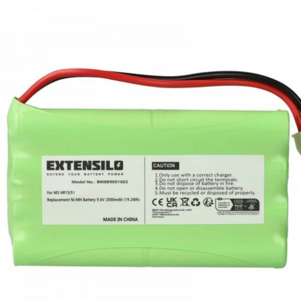 Elektromos tolóajtó vezérlő Polargos S1512 - 2000 mAh 9.6 V NiMH - utángyártott akku