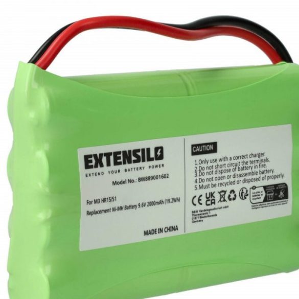 Elektromos tolóajtó vezérlő Polargos S1512 - 2000 mAh 9.6 V NiMH - utángyártott akku