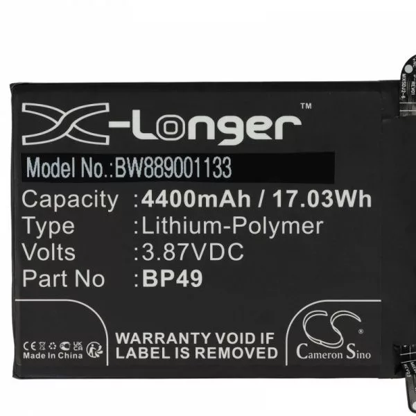 Poco BP49 - 4400 mAh 3.87 V Li-polymer - Utángyártott telefon akku