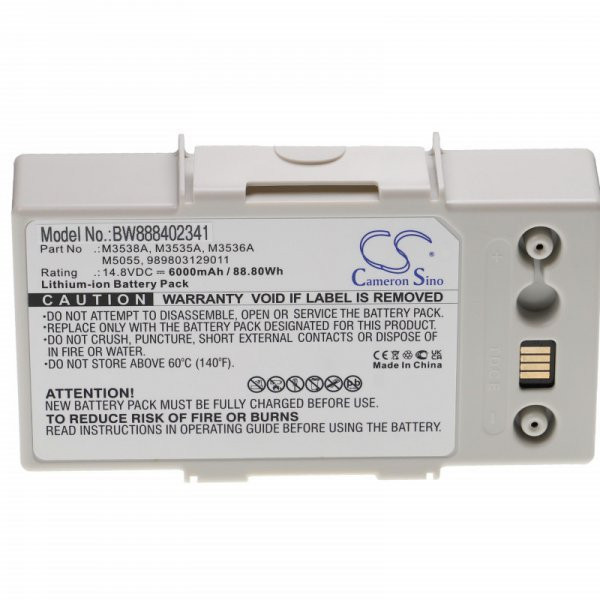   Egészségügyi eszköz - Philips M3536A, M3535A, 989803129011 - 6000 mAh 14.8 V Li-Ion - Utángyártott akku