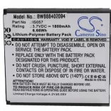 Pax IS057 - 1800 mAh 3.7 V Li-polymer Utángyártott vonalkód olvasó akku - VHBW