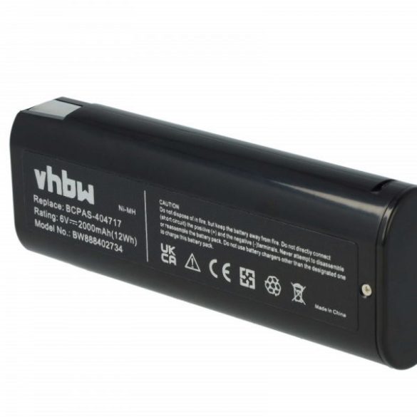 Szerszámgép akku Paslode 900421, 900400, 900420, 404400, 404717 - 2000 mAh, 6 V, NiMH - Utángyártott akku