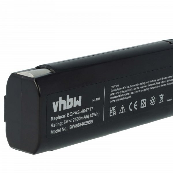 Szerszámgép akku Paslode 900421, 900400, 900420, 404400, 404717 - 2500 mAh, 6 V, NiMH - Utángyártott akku