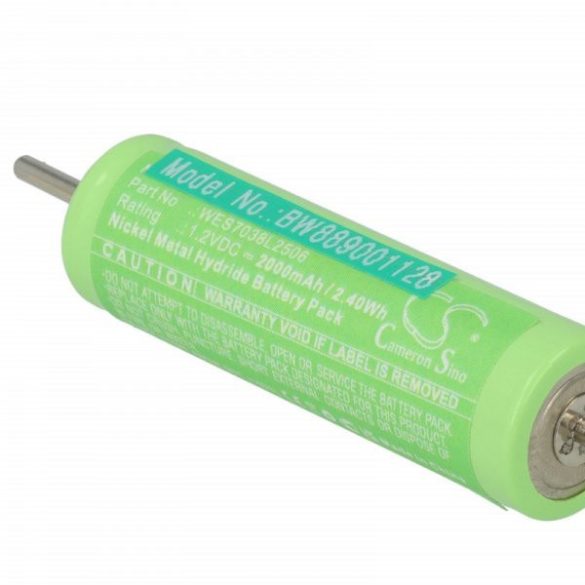 Borotva Panasonic WERGB80L2508, WES7038L2506 - 2000 mAh 1.2 V NiMH - Utángyártott akku