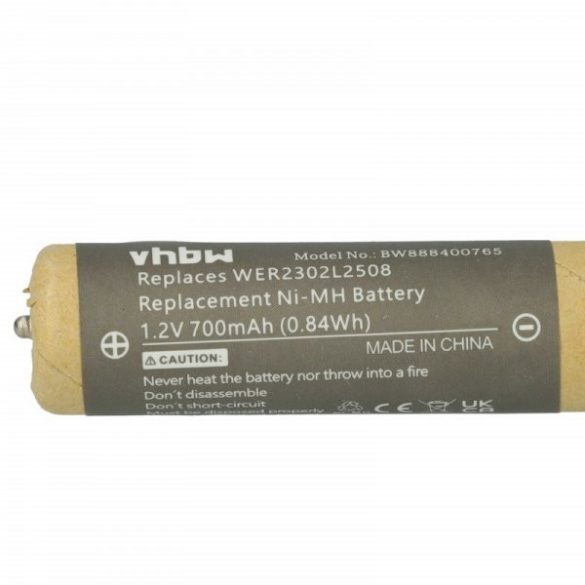 Borotva Panasonic WER2302L2508 - 700 mAh 1.2 V NiMH - Utángyártott akku