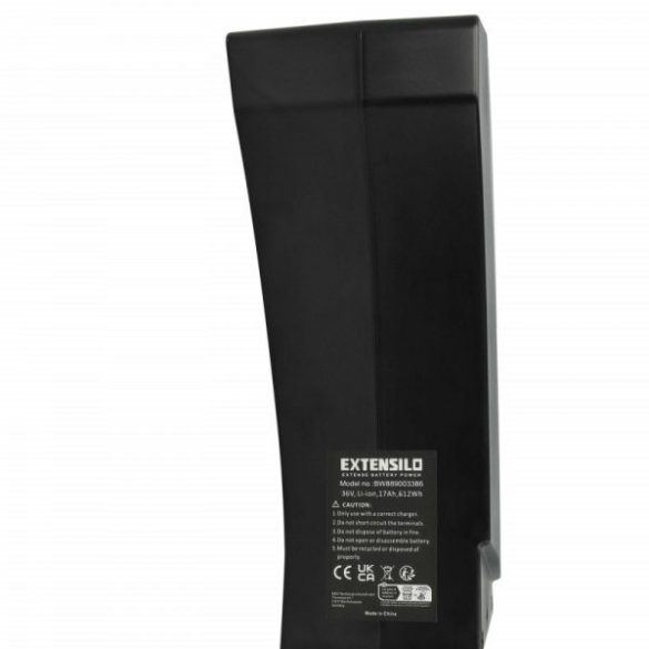elektromos kerékpár akku Panasonic GD-PAN-E36B - 17 Ah 36 V Li-Ion, fekete - Utángyártott