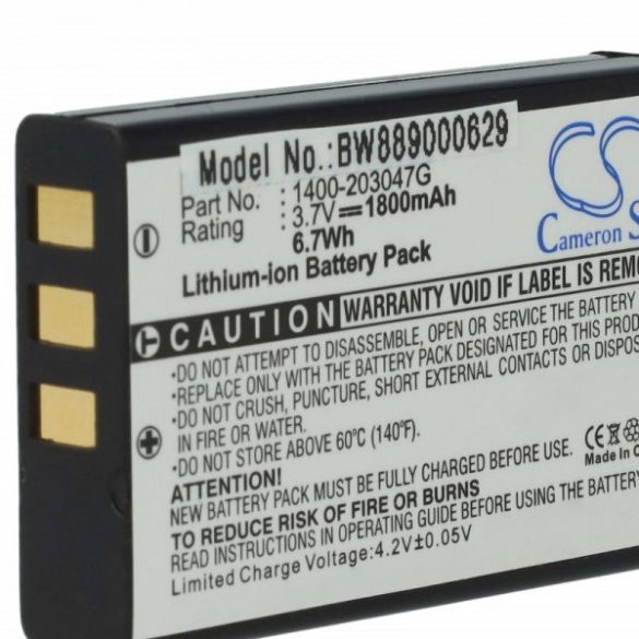Opticon 13224 - 1800 mAh 3.7 V Li-Ion Utángyártott vonalkód olvasó akku