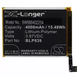   Oppo BLP839 - 4000 mAh 3.87 V Li-polymer - Utángyártott telefon akku