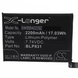   Oppo BLP831 - 2200 mAh 7.74 V Li-polymer - Utángyártott telefon akku