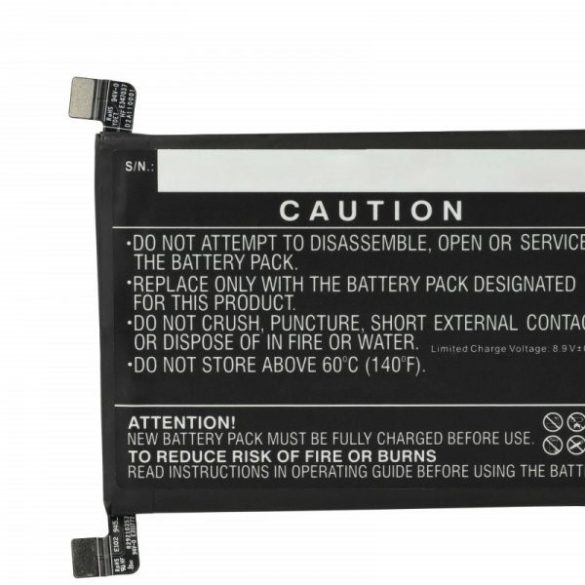 OnePlus BLP945 - 2350 mAh 7.74 V Li-polymer - Utángyártott telefon akku