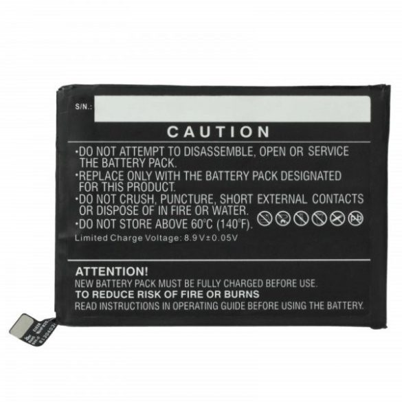 OnePlus 9 BLP829 - 2250 mAh 7.4 V Li-polymer - Utángyártott telefon akku