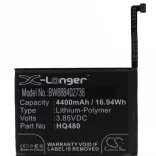 Nokia HQ480 - 4400 mAh 3.85 V Li-polymer - Utángyártott telefon akku - VHBW