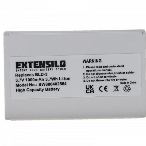 Nokia BLD-3 - 1000 mAh 3.7 V Li-Ion - Utángyártott telefon akku