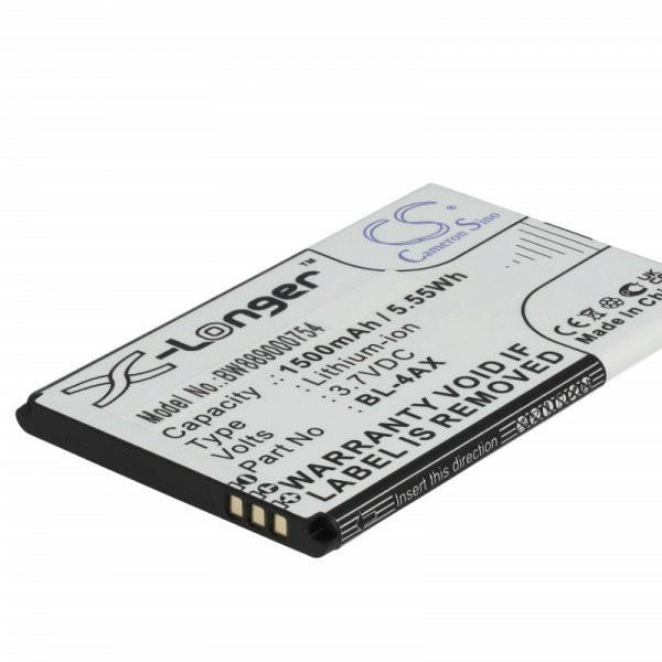 Nokia BL-4AX, BL-4XL - 1500 mAh 3.7 V Li-Ion - Utángyártott telefon akku