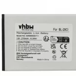 Nokia BL-29CL, BL-29CI - 2700 mAh 3.8 V Li-Ion - Utángyártott telefon akku - VHBW