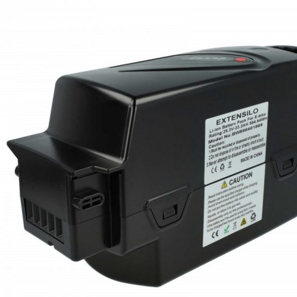 elektromos kerékpár akku NKY210B02, NKY210B2, NKY224B02, NKY190B02 - 23.2 Ah 25.2 V Li-Ion, fekete - Utángyártott